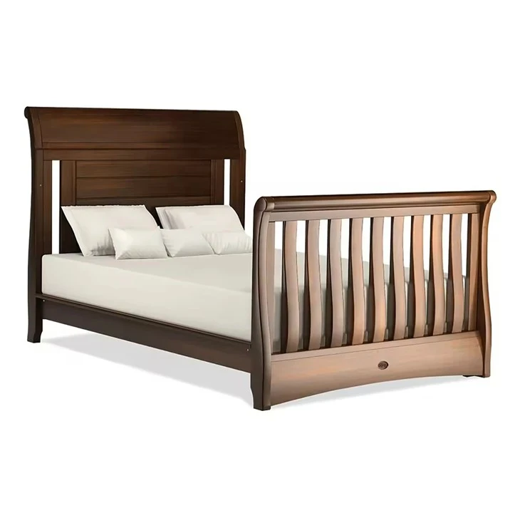 Wooden Sleigh Baby Crib high quality