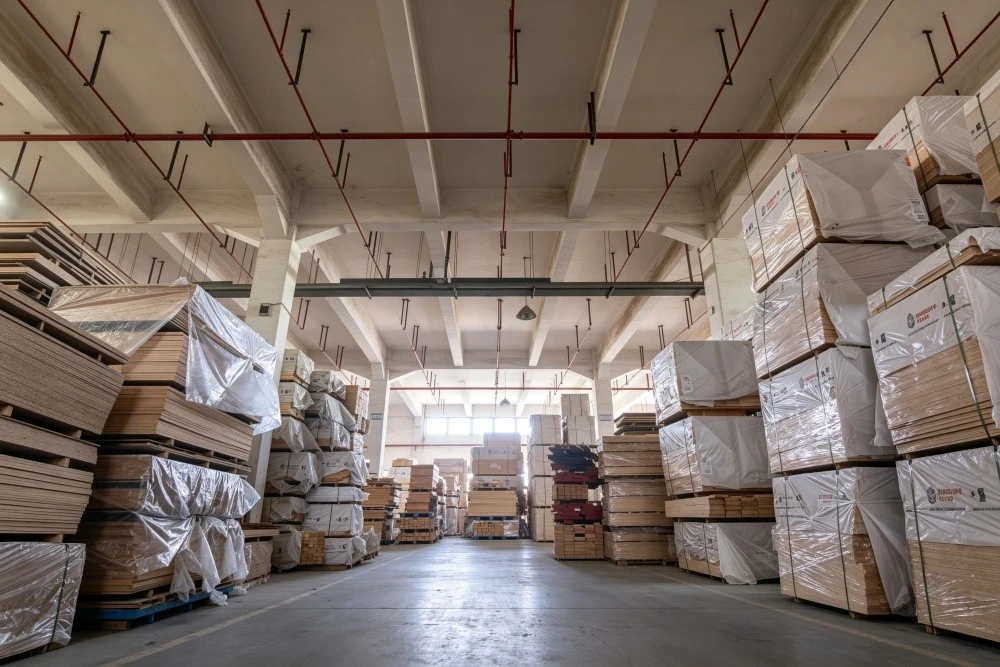Wooden furniture panels packed in a carton with corrugated cardboard, EPE cotton and EPS foam protection Wooden furniture panels packed in a carton with corrugated cardboard, EPE cotton and EPS foam protection